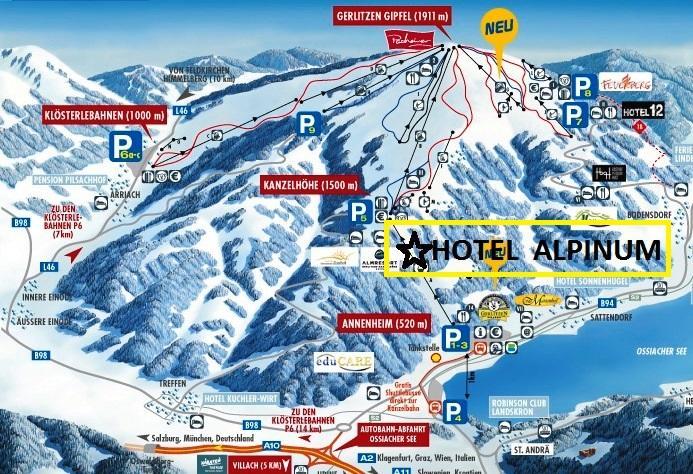 Hotel Alpinum Treffen Bagian luar foto
